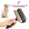 Pet Grooming Cleaning Tool 2 In 1 Pet Shedding Tool Combining Open Knot Hair Removal Hair Comb Hair Removal Comb For Cats Dogs