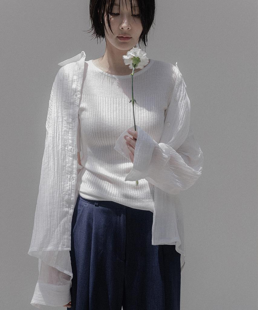 Memua Shade Multi Ribbed Knit (Ivory)