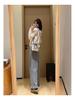 AJ12311 Luxury Yak Wool Wide-Leg Pants: Upgraded 520G Yak Wool & Acetate Silk for Ultimate Warmth & Comfort.