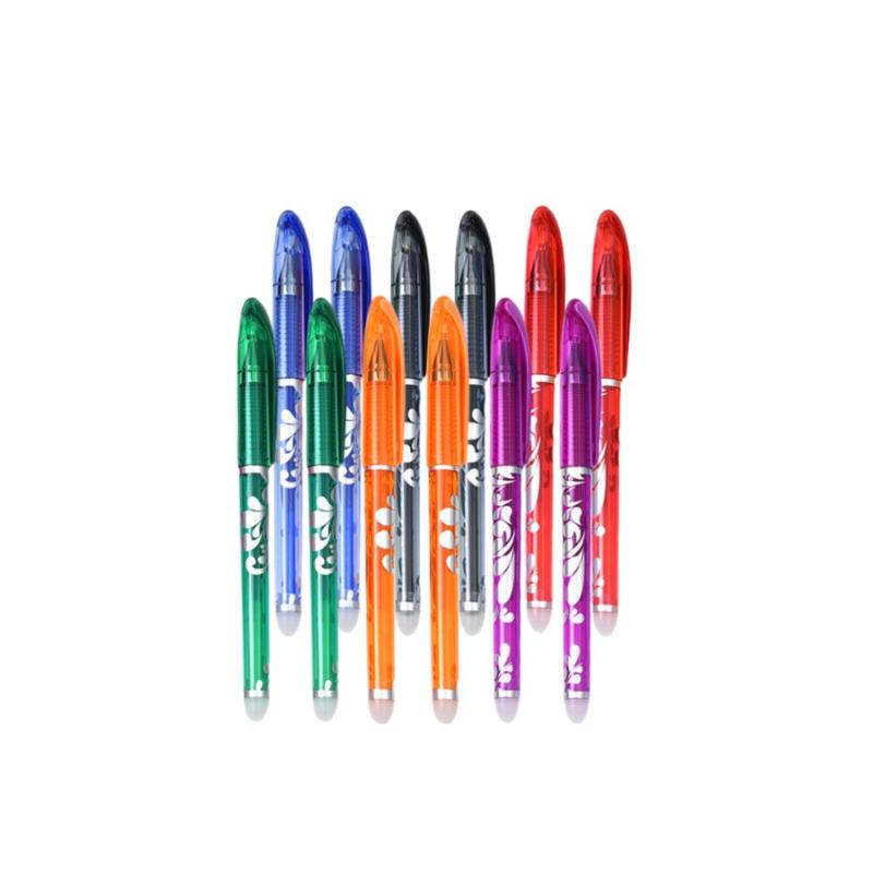 12er-Box Bunte Radierbare Gel-Stifte, Mittlere Spitze 0,5 mm, Sanftes Schreiben, Geeignet Für Büro Und Den Täglichen Gebrauch