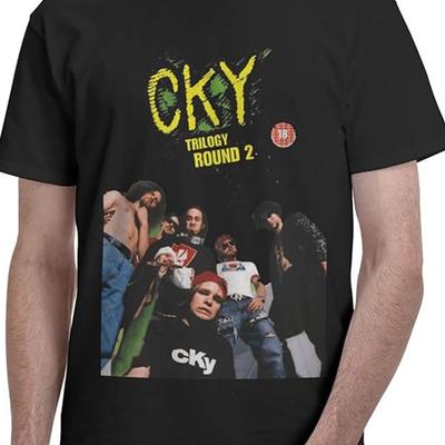 Camiseta negra de manga corta para concierto de la banda de rock CKY Todas las tallas JJ5159