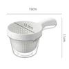 2 in 1 Vegetable Fruit Cleaning and Drainage Basket Cleaning Basket Folding Water Filter Net Kitchen Gadgets Detachable