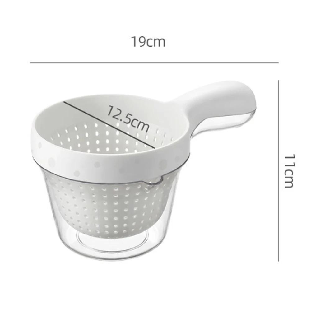 2 in 1 Vegetable Fruit Cleaning and Drainage Basket Cleaning Basket Folding Water Filter Net Kitchen Gadgets Detachable