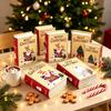 Christmas Cookie Boxes 5Pcs Small Treat Boxes Candy Goody Sweet Boxes for Christmas Favor Bag Filler Holiday Party Supplies