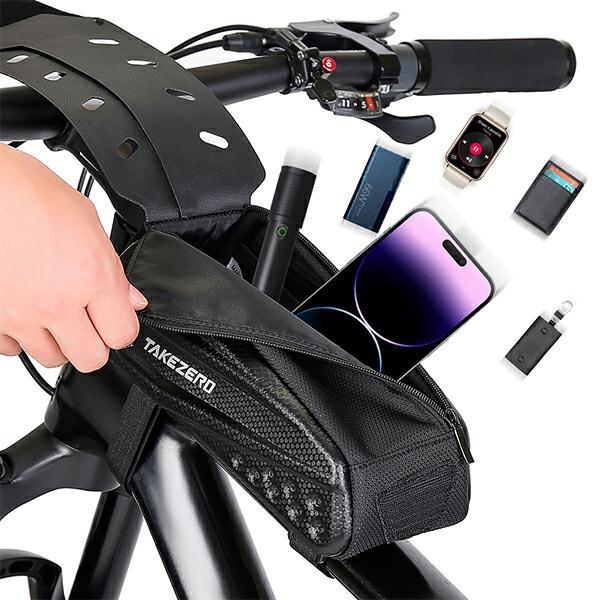 Etui/Uchwyt Rowerowy Takezerotz06 Sakwa Na Ramę Czarny/Black