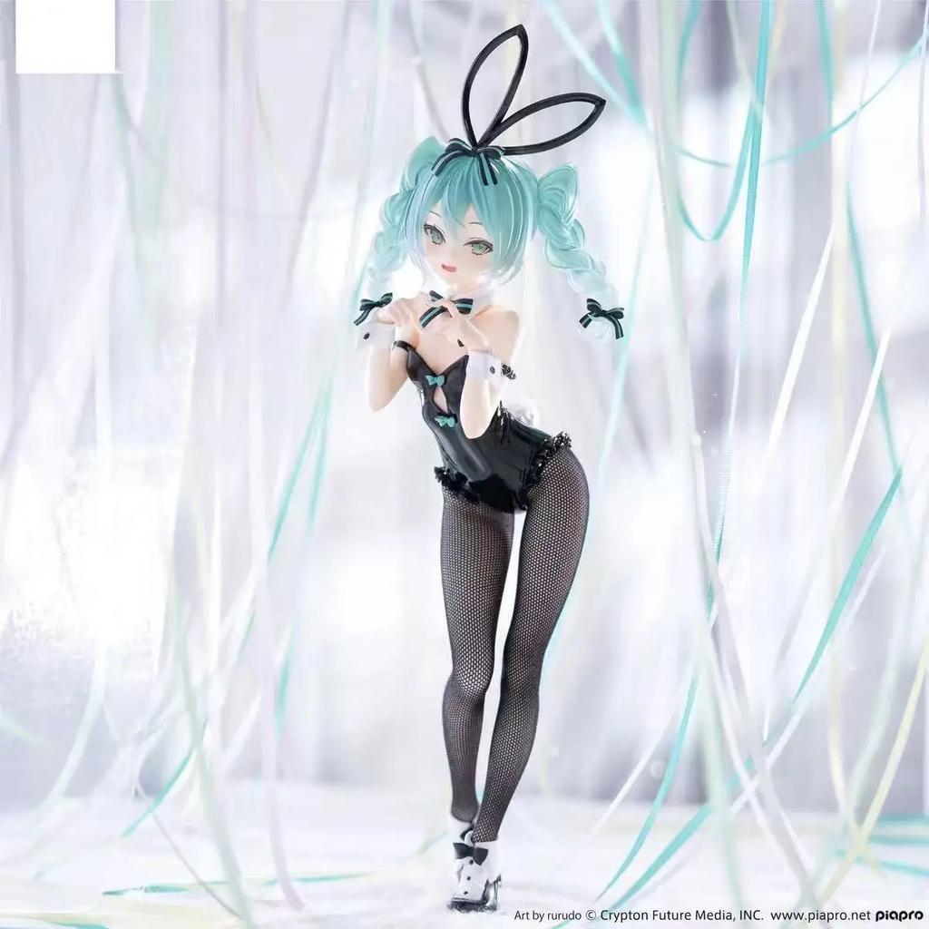 Hatsune Miku Black Silk and White Silk Cartoon Peripheral Model Cute Desktop Ornaments Toy Gifts