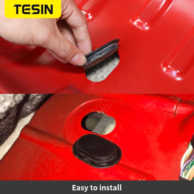 TESIN Dop de scurgere a tăvii de podea pentru Jeep Gladiator JT Dop de caroserie a tăvii de podea din spate Dop de cauciuc mic pentru Jeep Wrangler JK JL