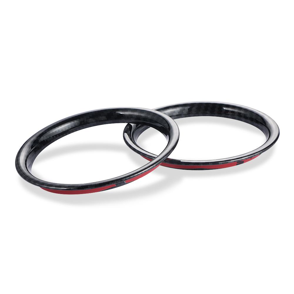 Car Air Vent Ring Outlet Cover Case Carbon Fiber Shell Housing Sticker Decor For Mini Cooper One S JCW F55 F56 F57