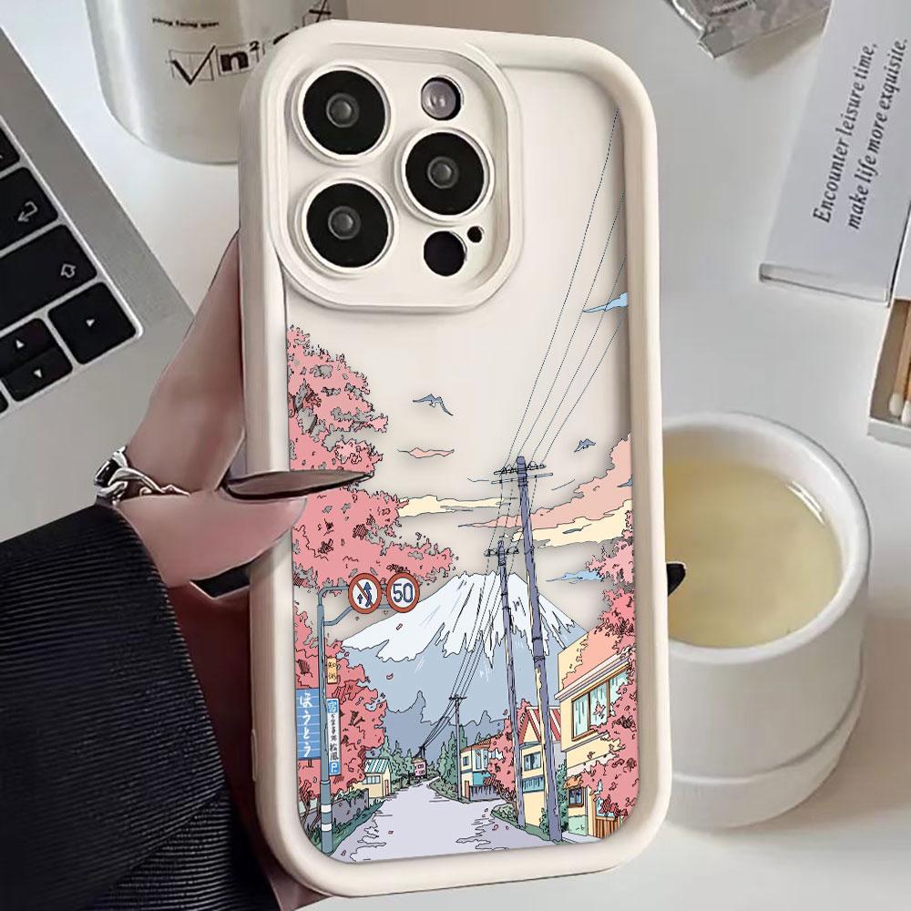 Sunset Scenery Phone Case For iphone Apple 17 AIR 16 16E 11 12 13 14 15 XR Plus Pro Max Silicone Case Funda DIY Shell Cover