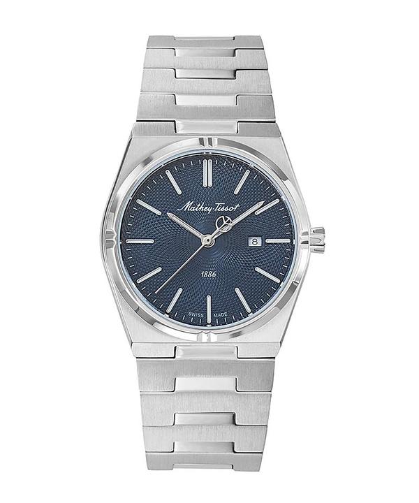 

Женские часы Mathey-Tissot Zeus из нержавеющей стали с синим циферблатом, кварцевые, D118ABU синий