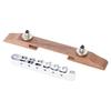 Jazz Guitar Bridge Electric Guitar Bridge Plate Guitar Part 6 String Wood Guitar Bridge for Electric Guitar Saddles