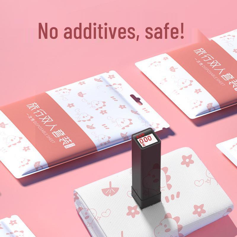 Disposable Travel Bed Sheet Set: Includes Duvet Cover, Pillowcase, and Sleeping Bag