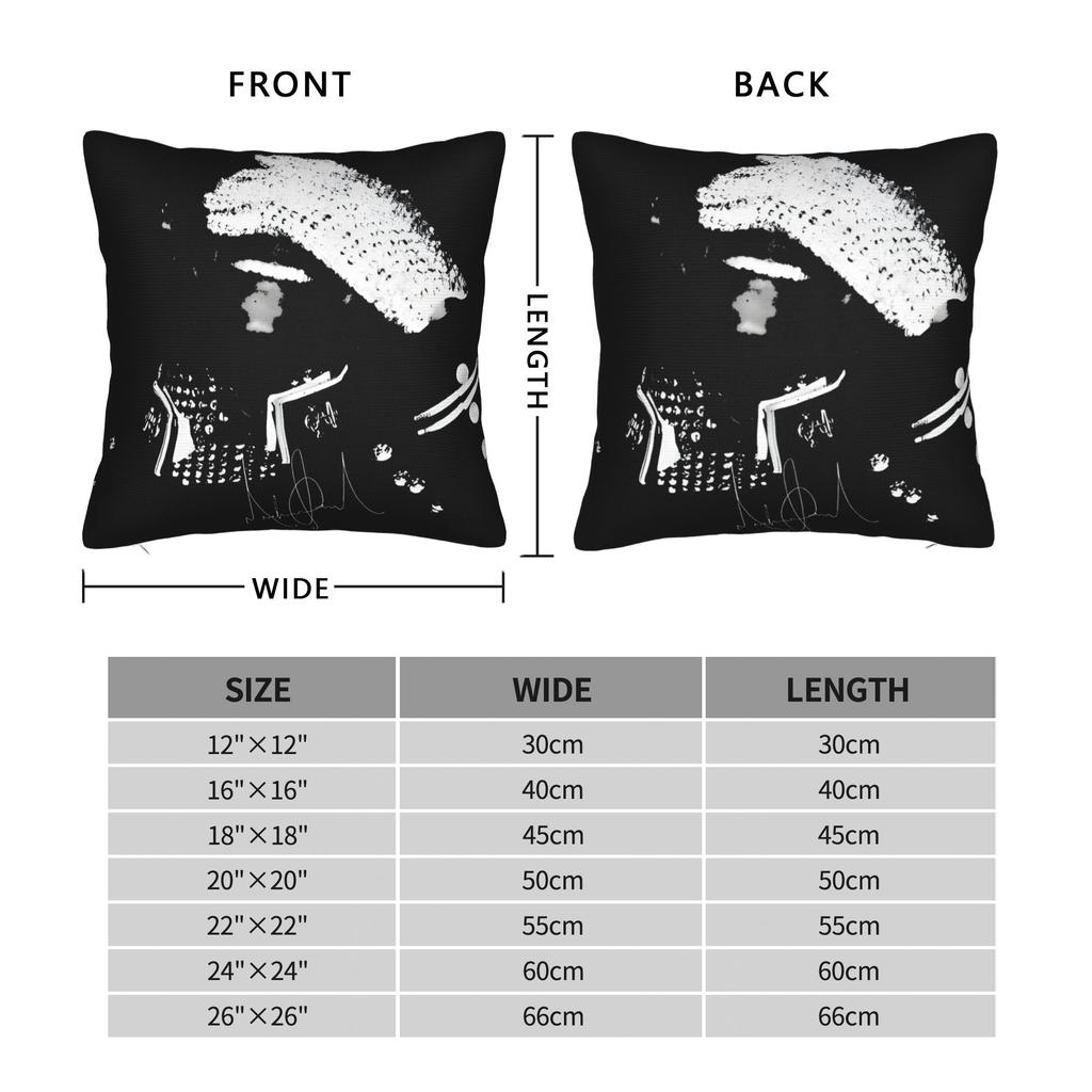Pillow Case Retro King Of Pop Michael Jackson Soft Pillow Cover For Office Car Home Decor Funny Pillowcases