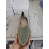 Breathable knitted large-size women's shoes, black and yellow casual fashion one-pedal lazy shoes, women's summer shoes