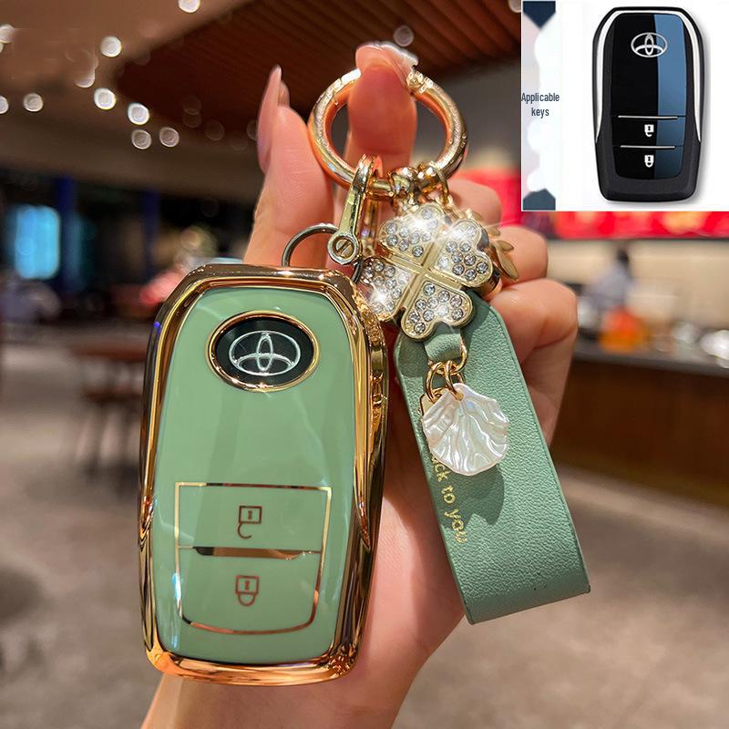 Toyota Key Cover for 23 Models: Highlander, 8th Gen Camry, RAV4, CHR - Dragon Asia Design Car Bag Buckle Shell