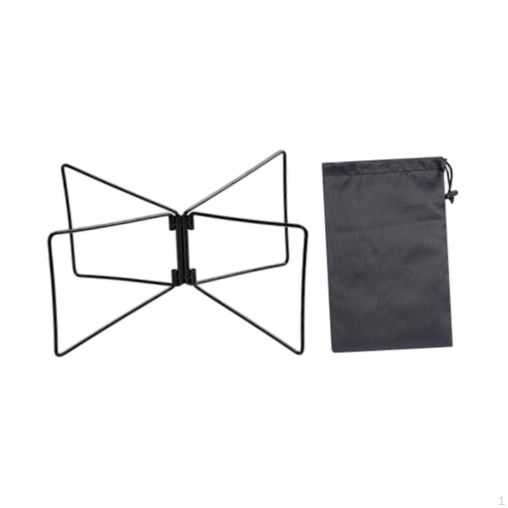 Camping Foldable Cooler Stand Ice Box Holder for Fishing Luggage Rack Steel Material