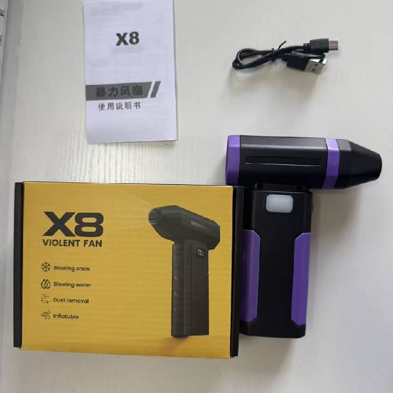 Handheld Portable Fan With Uv Dust Removal And Usb Recharge For Office And Outdoors