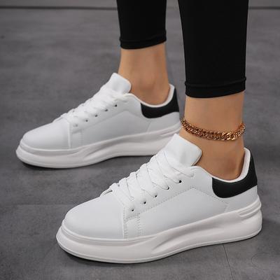 Grote maat witte schoenen heren- en dames herfst leer waterdichte casual sportschoenen jeugd casual boardschoenen