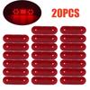 20PCS Truck Side Marker Indicator Lights 12-24V 21LED Car Trailer Side Light Winding Lamp LED Trailer Tail Signal Light