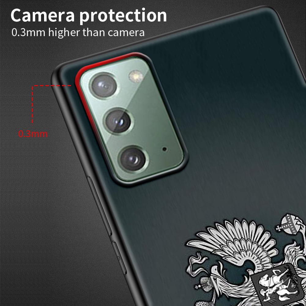 Russian Flag Case for Samsung Galaxy Note 20 Ultra 10 9 8 Silicone Coque M31 M30s M51 M31s M52 5G Soft Black Phone Cover