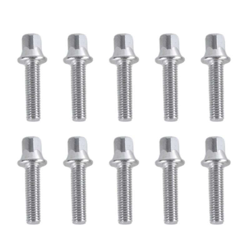 Set of 10 Drum Set Hardware Screws Drum Assembly Screws Drum Maintenance Part Metal Texture for Enhancing Durability