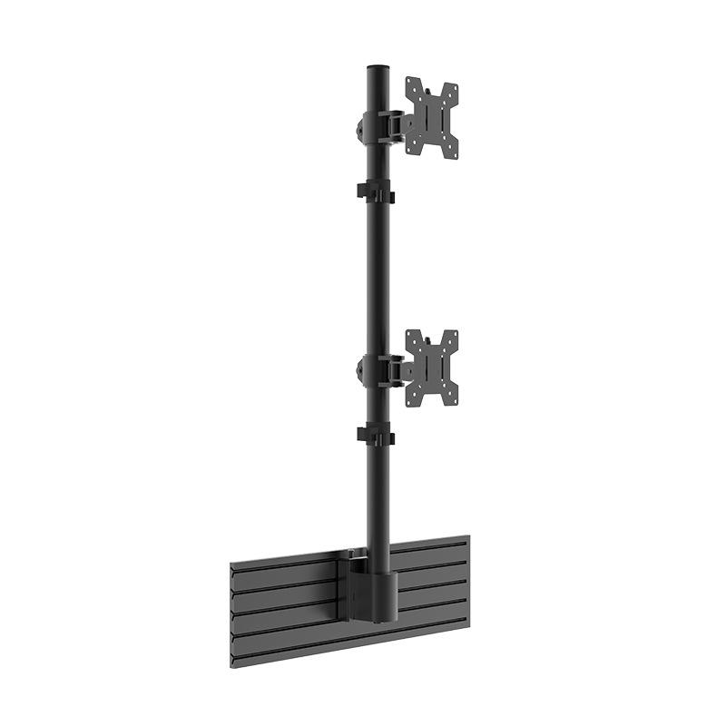 

Adjustable Dual Monitor Stand for 17-32 Screens - Office Desk Console Workstation Divider