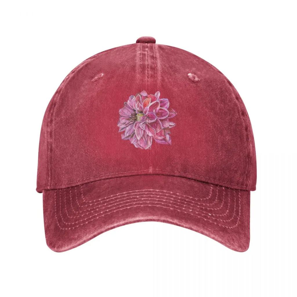 Dahlias in Quarry Bay Park Baseball Cap Designer Hat sun caps luxury caps Beach Unisex Womens