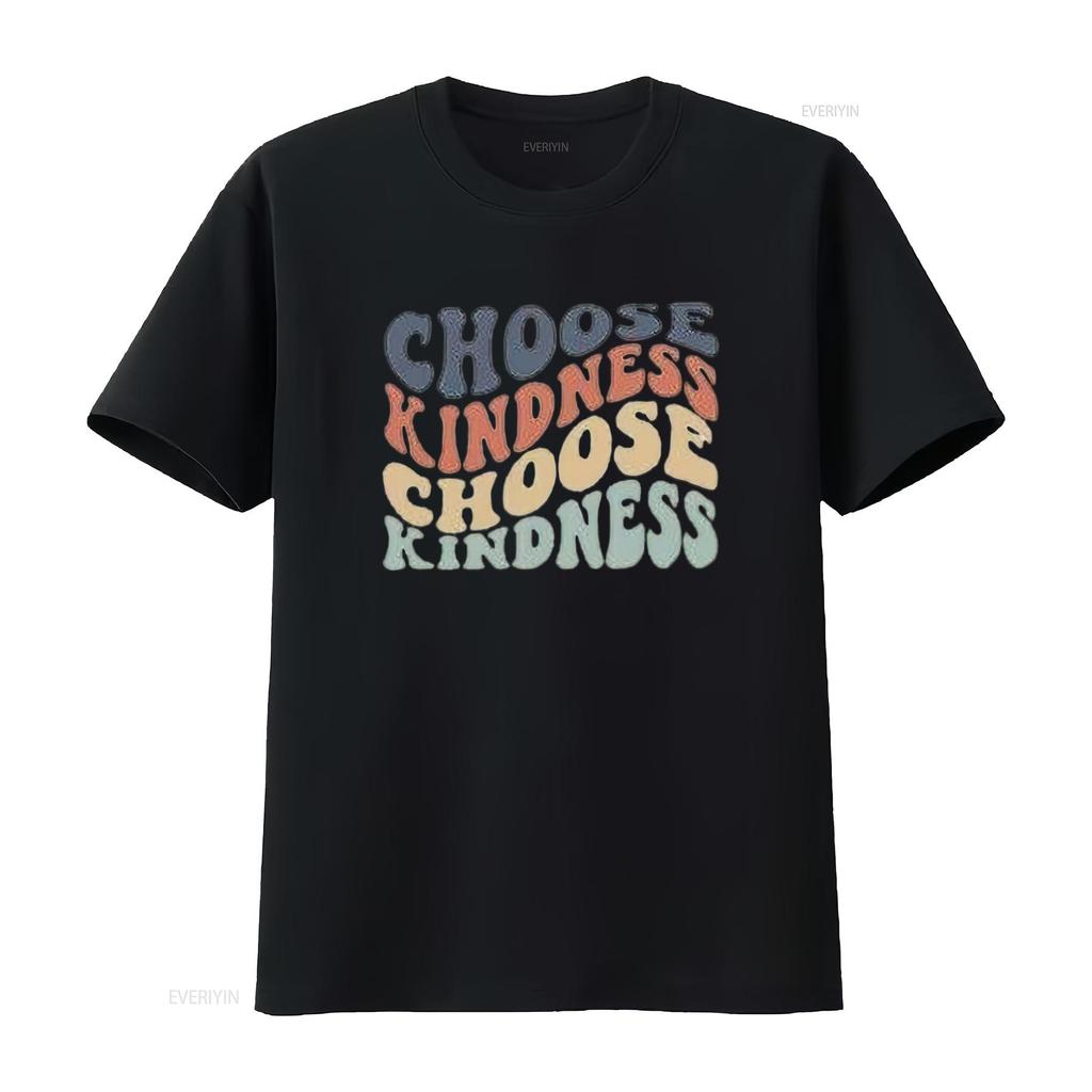 Womens Choose Kindness T Shirt Expression PrinT Casual  Tops vintage Washed fashion homme streetwear Slightly designer clothes