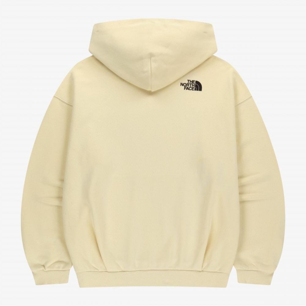 The North Face White Label Logo Hooded Pullover Egg Yellow Nm5pr52l