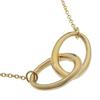 TIFFANY&Co. Double Loop Necklace El Saperetti K18 Yellow Gold 4.3g Women Used