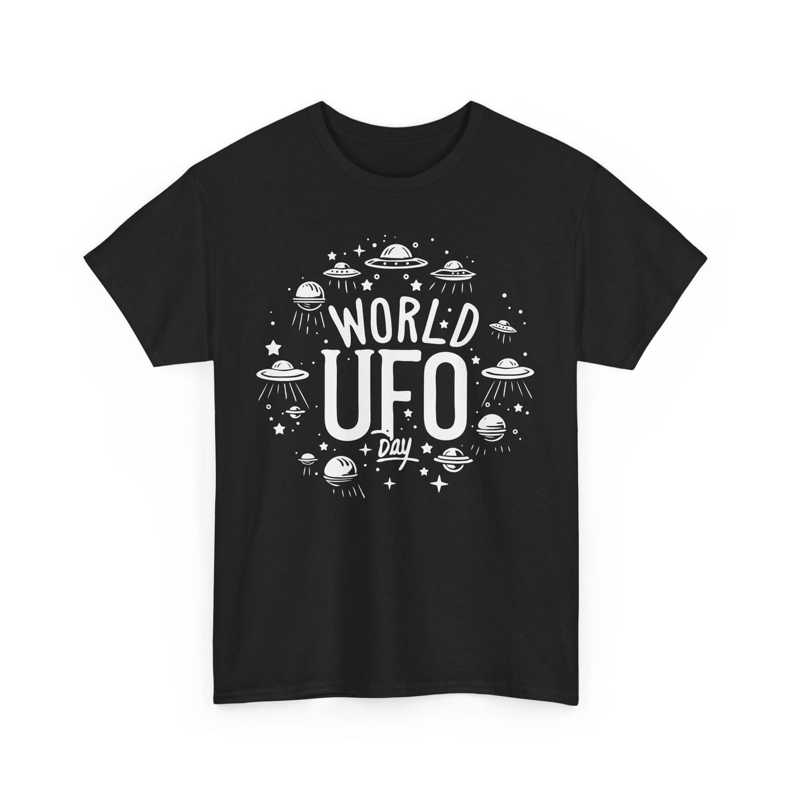 Alien Art T-Shirt | UFO Graphic Tee | Sci-Fi Space Casual Tee XL