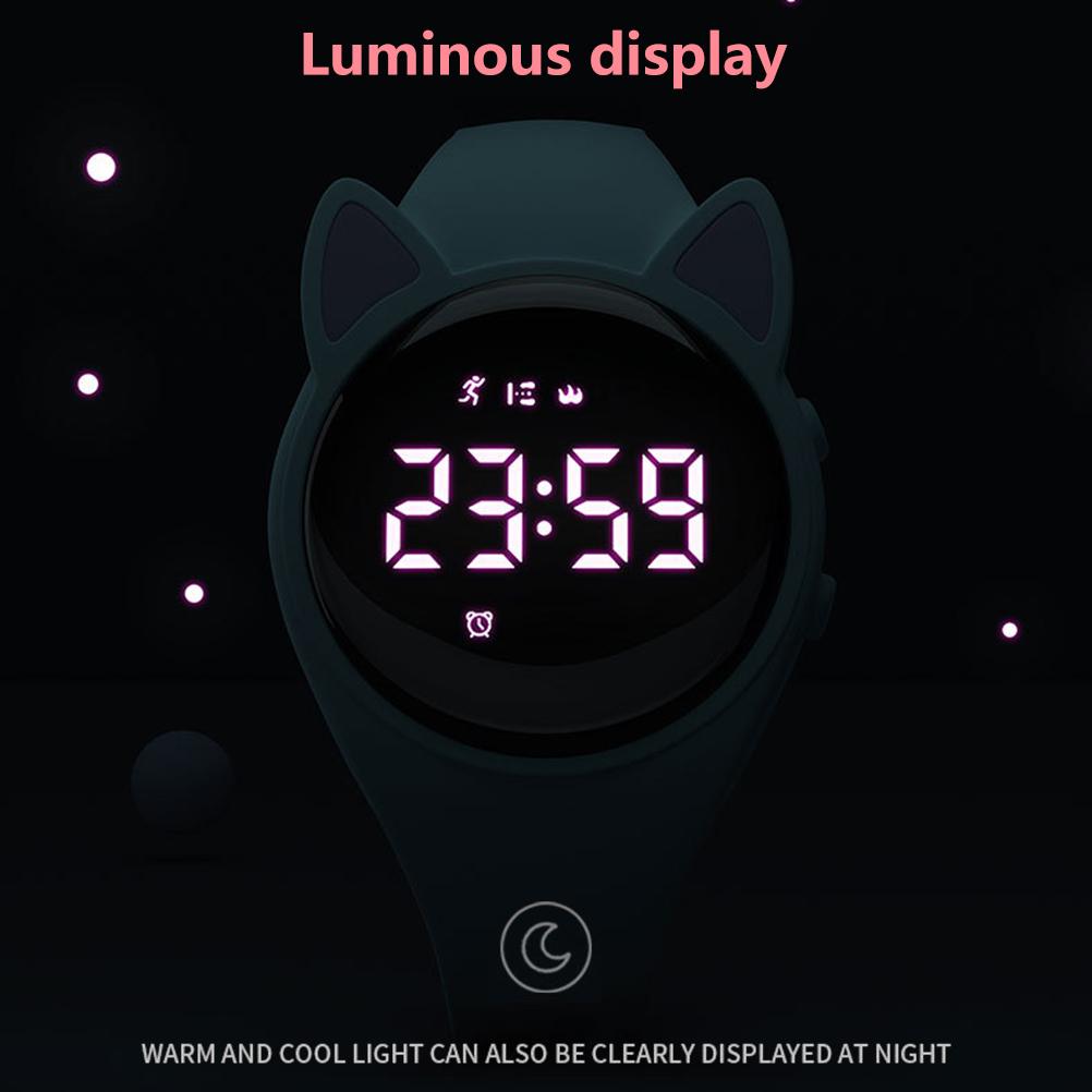 Çocuk Dijital Spor Saati Su Geçirmez Dış Mekan Spor Saatleri Alarm Kronometre Silikon Kayışlı Erkek Kız Çocuk Hediyesi