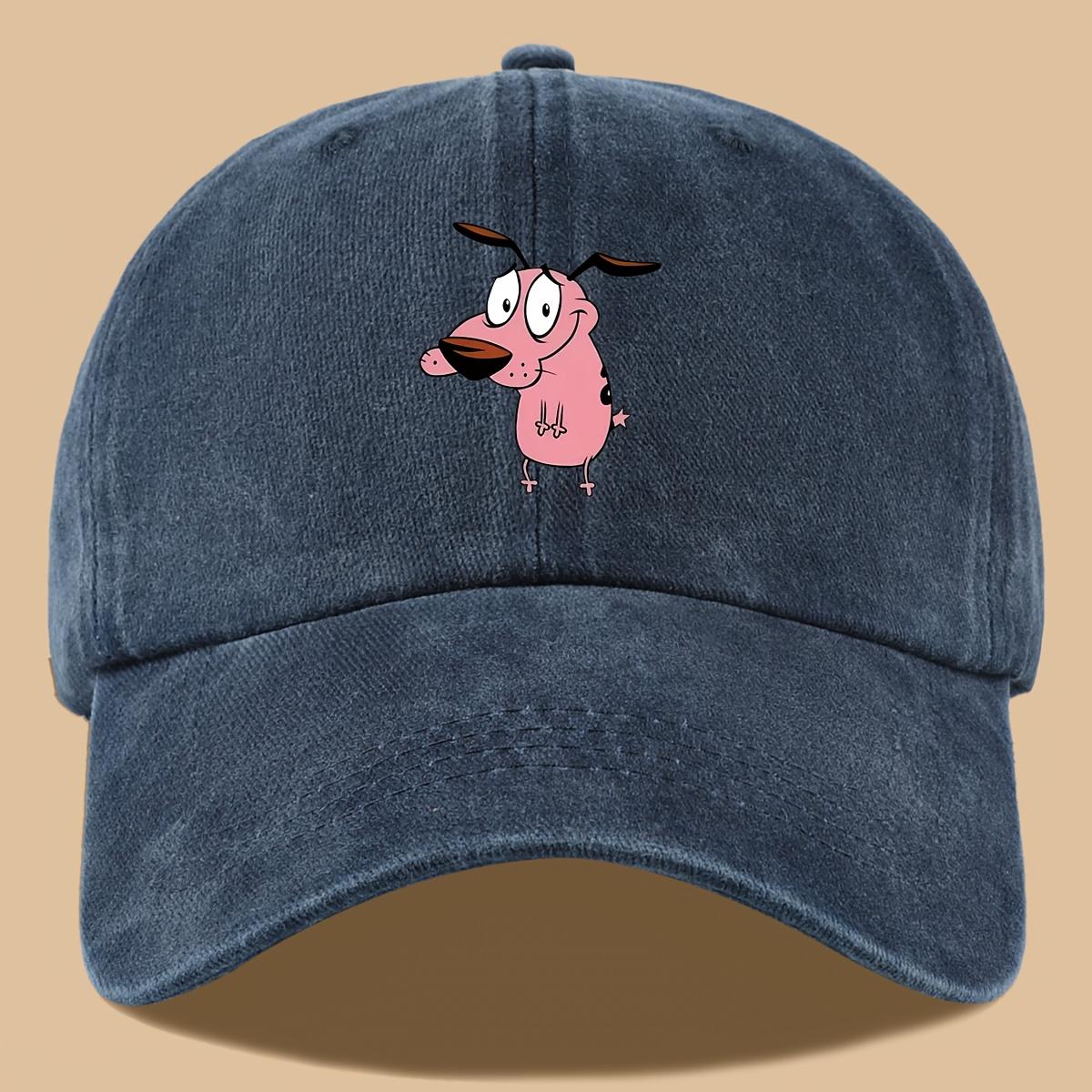 

1pc Women s Cute Puppy Printed Baseball Cap with Curved Brim for Outdoor Shading Gift, Casual Headcap Playful Design Adjustable Adjustable темно-синий