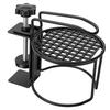 2 In 1 Desk Cup Holder with Headphone Hanger Metal Clamp On Anti Spill Table Water Bottle Holder for Universal Cups
