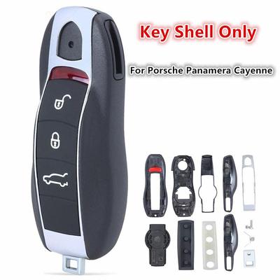 Smart Remote Key Shell Case for Porsche 718 911 Panamera Cayenne 2017 2018 2019 2020 Porsche 3 Button Fob Keyless Key Cover