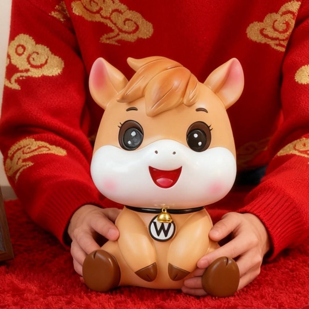 Decorative Horse Year Piggy Bank Anti Drop Horse Piggy Bank Ornament  Children/Kids