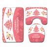 Christmas Bathroom Floor Mat Toilet Three-Piece Set