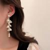Gift Tassel Sweet Flower Cute Pearl Earrings Korean Style Ear Drop Female Earrings Dangle Earrings