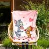 1pc cat mouseOutdoor Flannel Blanket Soft Plush Decor for Picnics, camping,Bedroom, Playroom, or Lunch Breakn1149A