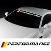 92,2x7,72CM PERFORMANCE Auto Windschutzscheibe Seitenaufkleber Letter Vinyl Aufkleber Kreative Auto Dekoration Aufkleber Zubehör