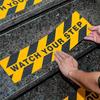 Watch Your Step! Anti-slip Stair Warning Stickers - Yellow And Black Caution Marks, Home Safety Stickers | Warning Signs