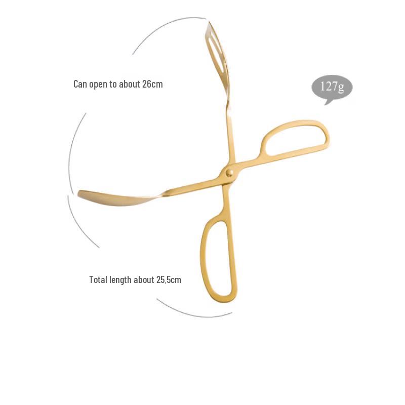 Oeny Stainless Steel Scissor BBQ Tongs