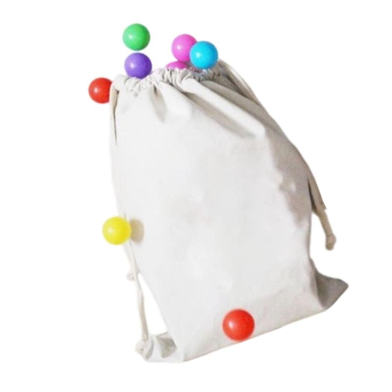 Portable Kids Room Cloth Organizers Bag Sturdy Canvas Materials Toy Storage Solution
