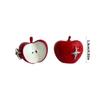 Allergy Resistant Starry Apples Stud Earrings Easy Clasp Alloy Jewelry for Party Outfits Everyday Use