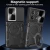 Rüstung Magnetischer Ringständer Funda für POCO X7 Pro / X6 Pro 5G Hülle Schiebe-Kamera-Schutzabdeckung für Xiaomi POCO X6 5G Capa
