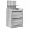 Nightstand with 2 Drawers Grey Sonoma 38 X 34 X 80 Cm