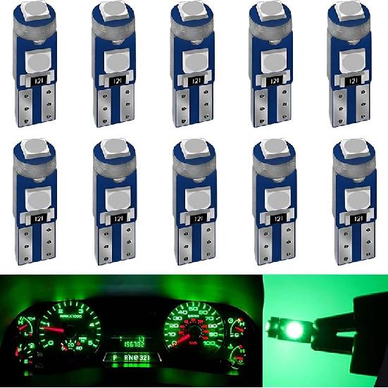 AUXLIGHT White T5 37 74 2721 PC74 PC37 LED Bulb, 3030 Chips Super Bright 12 Volt Replacements, Interior Dome Map Dashboard Indicator trument Panel