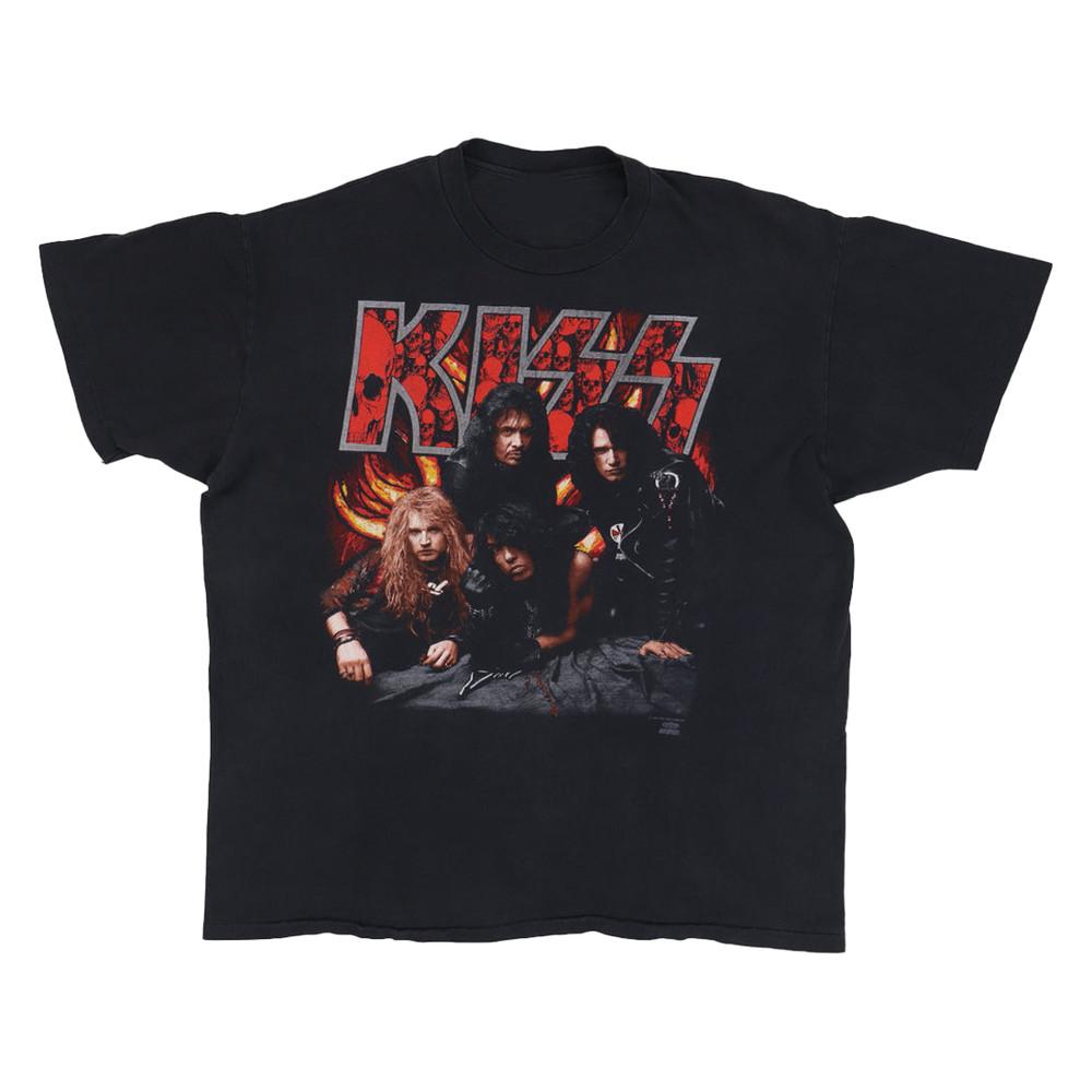 Винтажная футболка Kiss Revenge 1992 года, Ретро 90-х, Футболка с обложкой группы, Унисекс M