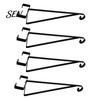 Adjustable Metal Bracket 4PCS Plant Hanger Bracket, Wall Mounted Vertical Hooks, Backyard Hanging Planter Strong Load-bearing Capacity Brackets