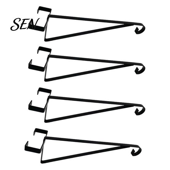 Adjustable Metal Bracket 4PCS Plant Hanger Bracket, Wall Mounted Vertical Hooks, Backyard Hanging Planter Strong Load-bearing Capacity Brackets